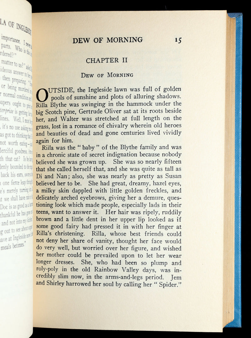 1936 Rare Book - Rilla of Ingleside by Lucy Maud Montgomery