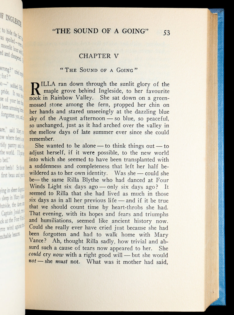 1936 Rare Book - Rilla of Ingleside by Lucy Maud Montgomery