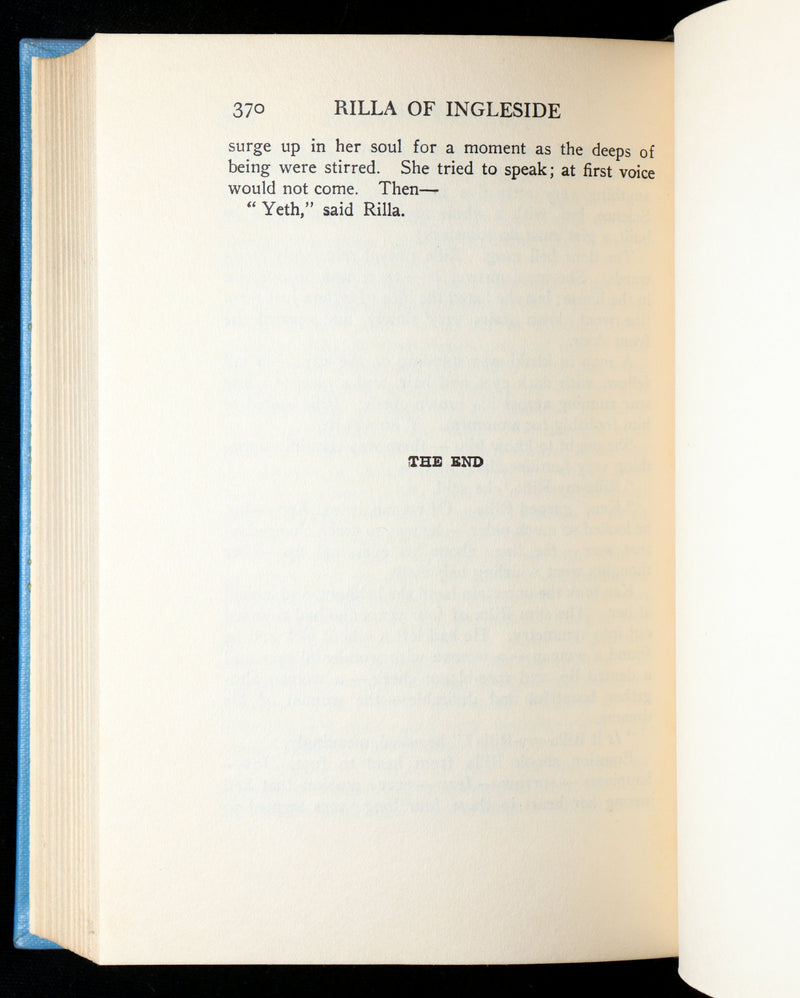 1936 Rare Book - Rilla of Ingleside by Lucy Maud Montgomery