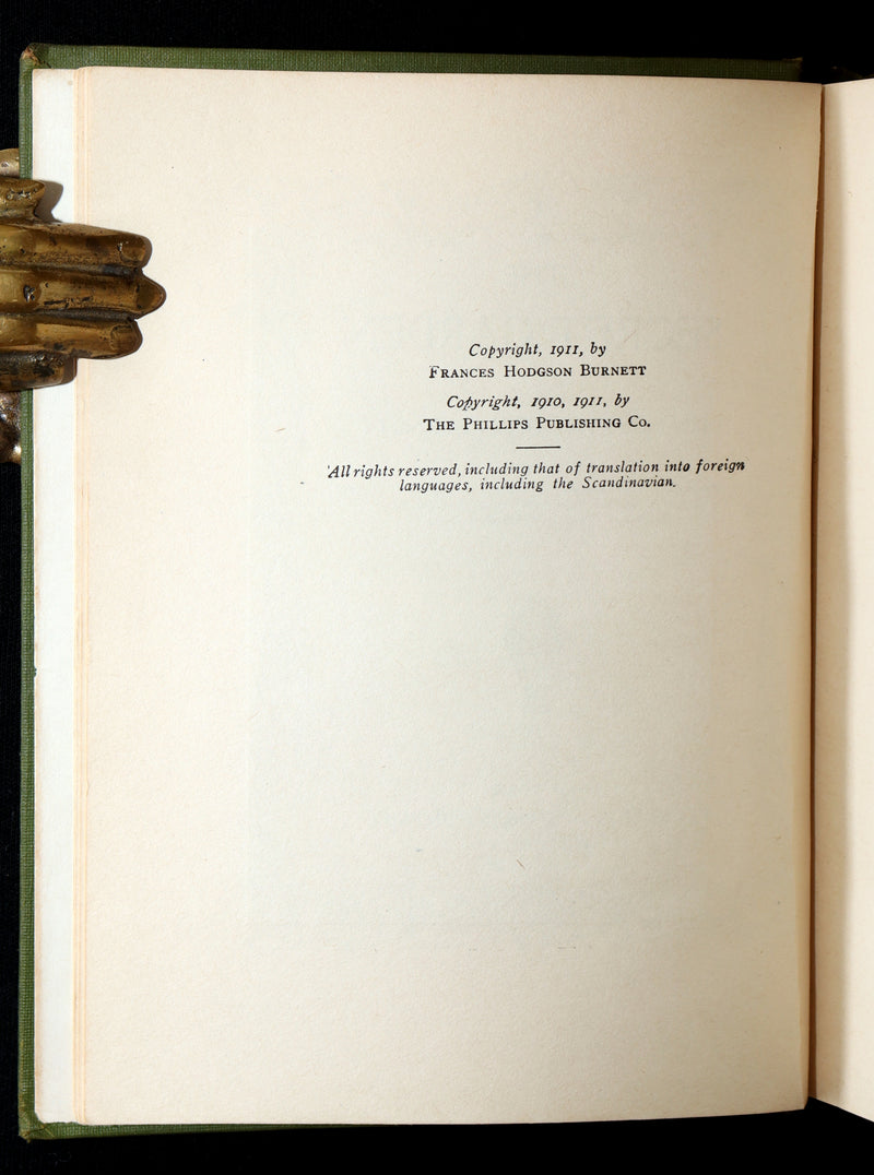 1911 Rare First Edition - The Secret Garden illustrated by Maria Louise Kirk