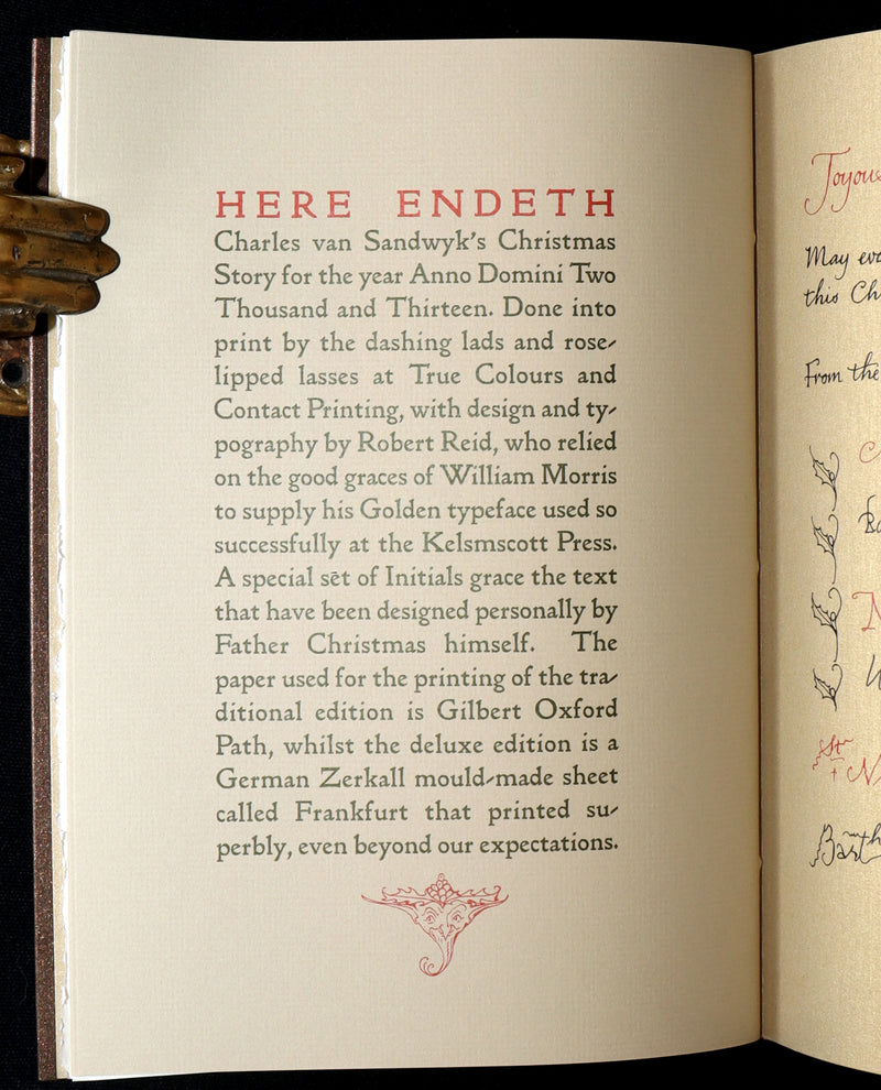 2013 Rare Book - An Unexpected Gift, A Christmas Tale by Charles van Sandwyk