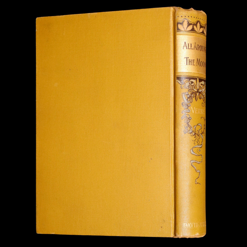 1890 Rare Book - All Around the Moon by Jules Verne, Illustrated
