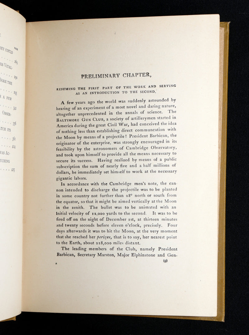 1890 Rare Book - All Around the Moon by Jules Verne, Illustrated