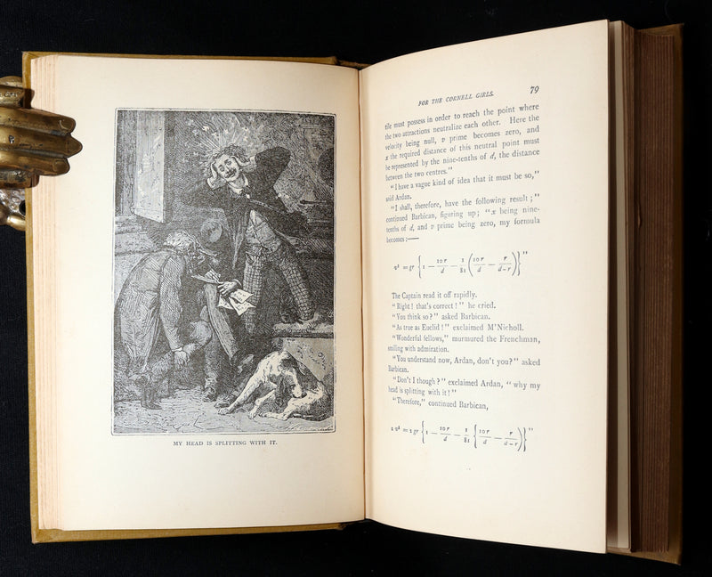 1890 Rare Book - All Around the Moon by Jules Verne, Illustrated