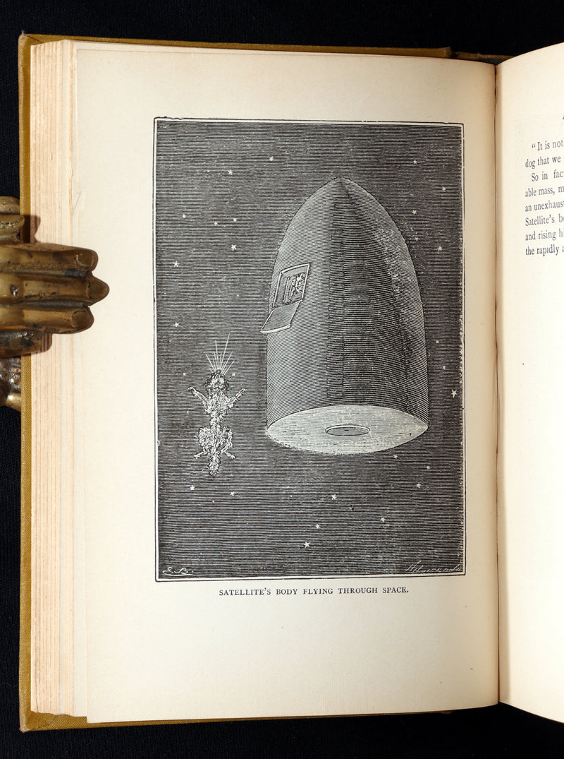 1890 Rare Book - All Around the Moon by Jules Verne, Illustrated