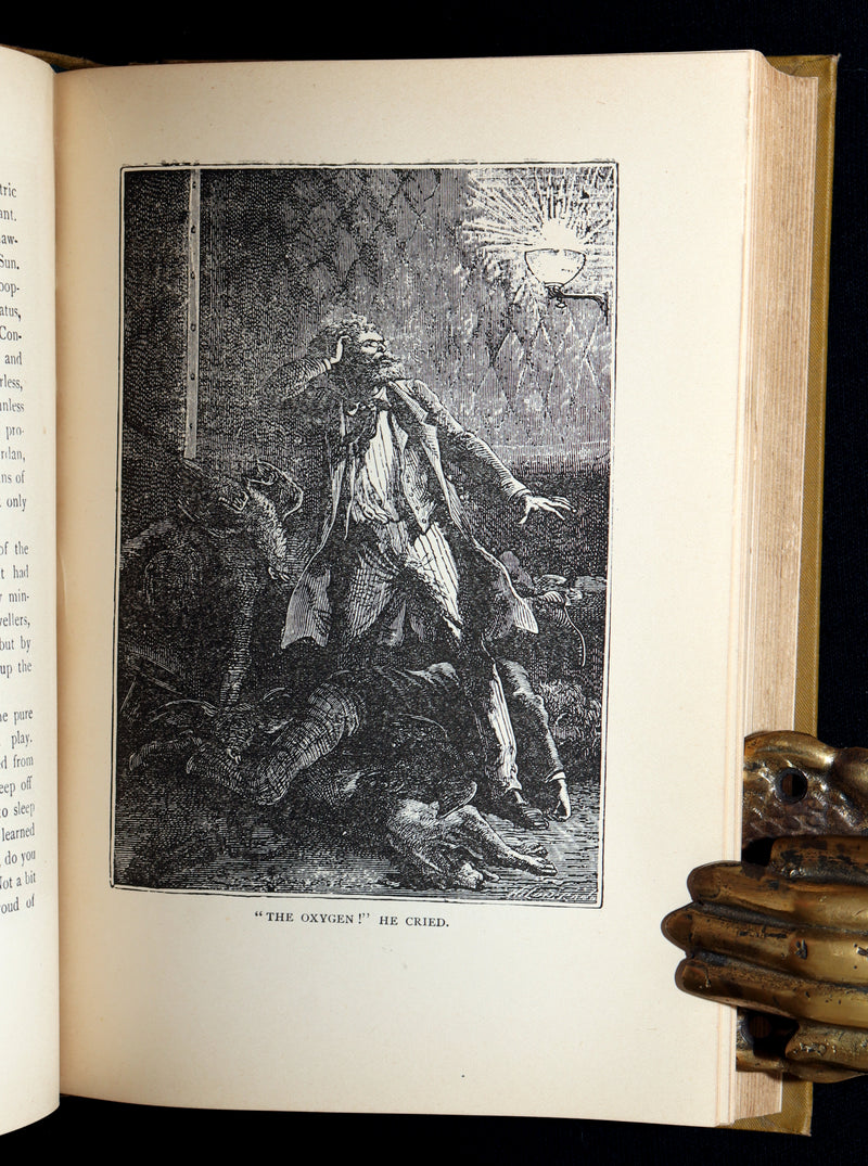 1890 Rare Book - All Around the Moon by Jules Verne, Illustrated