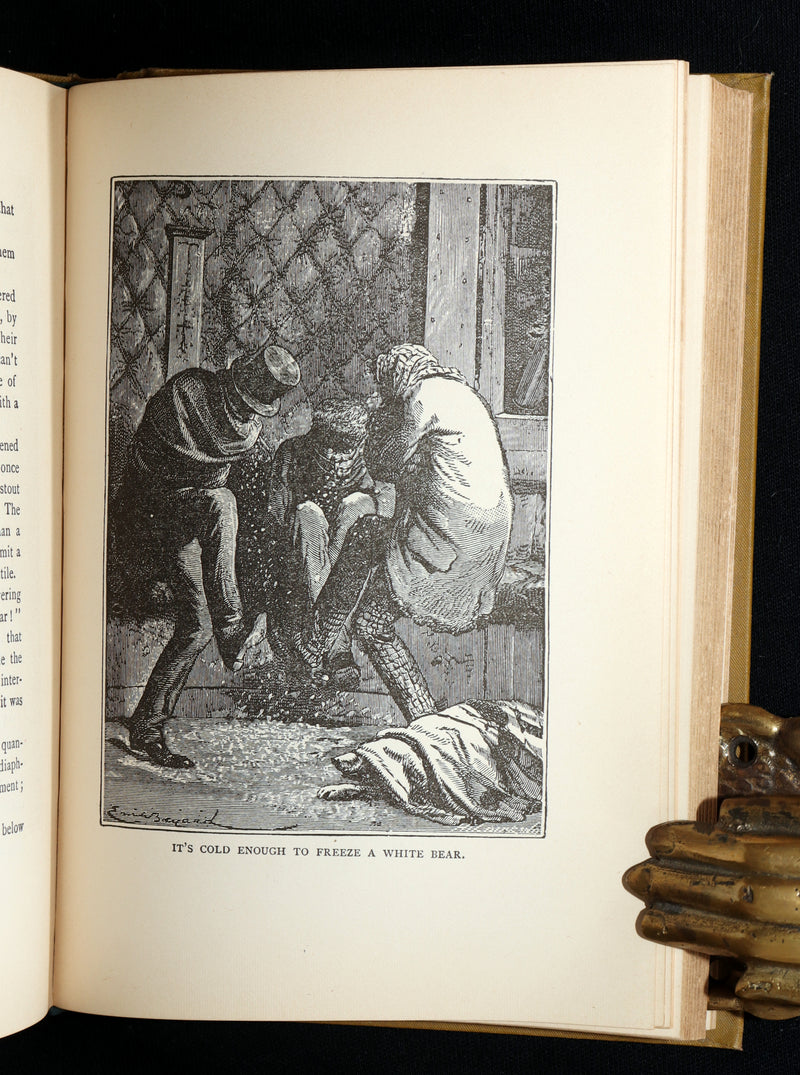 1890 Rare Book - All Around the Moon by Jules Verne, Illustrated