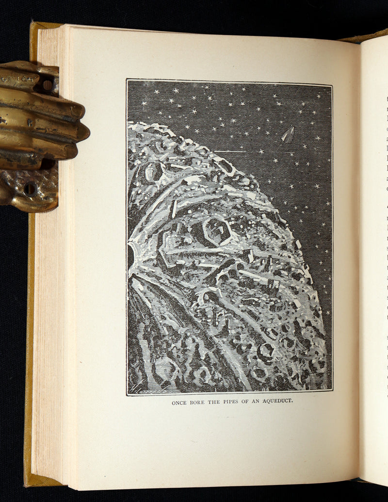 1890 Rare Book - All Around the Moon by Jules Verne, Illustrated