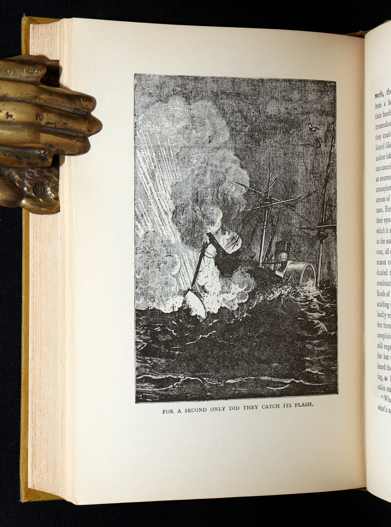 1890 Rare Book - All Around the Moon by Jules Verne, Illustrated