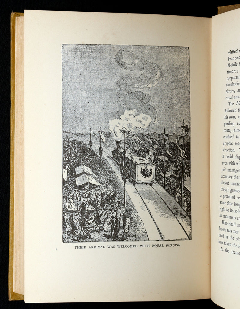1890 Rare Book - All Around the Moon by Jules Verne, Illustrated