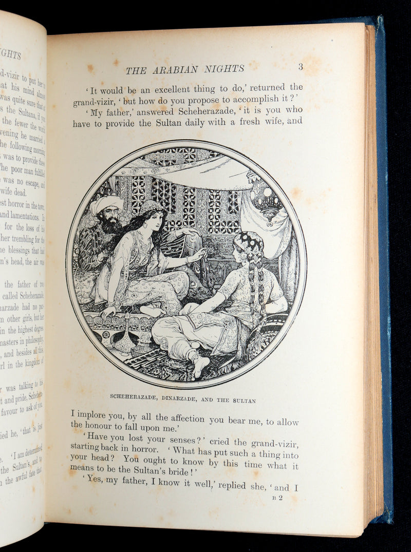 1898 Rare First Edition - The Arabian Nights by Andrew Lang, Illustrated