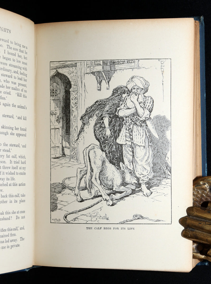 1898 Rare First Edition - The Arabian Nights by Andrew Lang, Illustrated