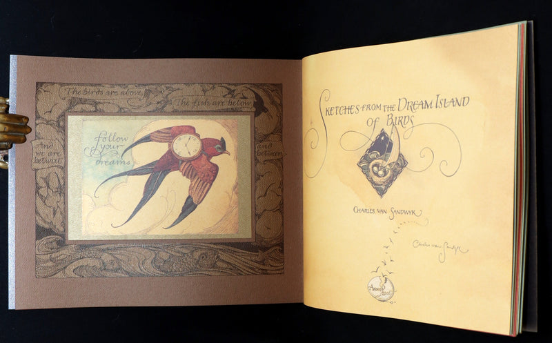 2005 Signed 1stED - Sketches from the Dream Island of Birds, Charles van Sandwyk