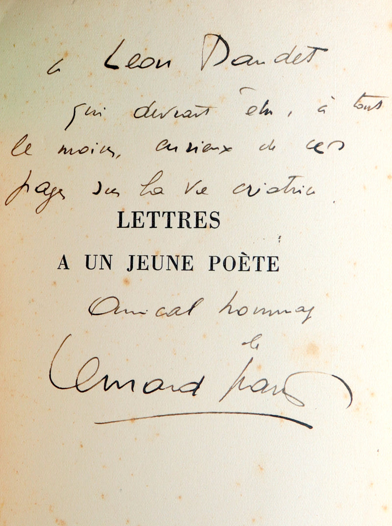 1937 Rare French First Edition - Lettres à un Jeune Poète by Rainer Maria Rilke