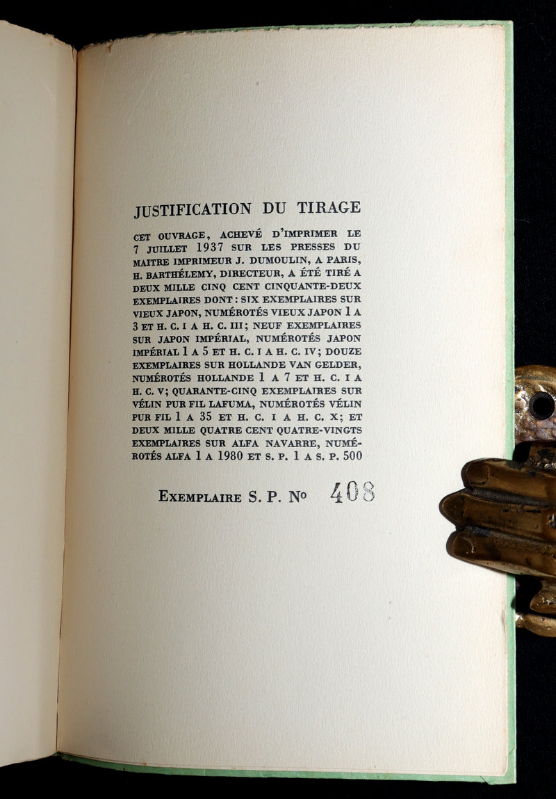 1937 Rare French First Edition - Lettres à un Jeune Poète by Rainer Maria Rilke