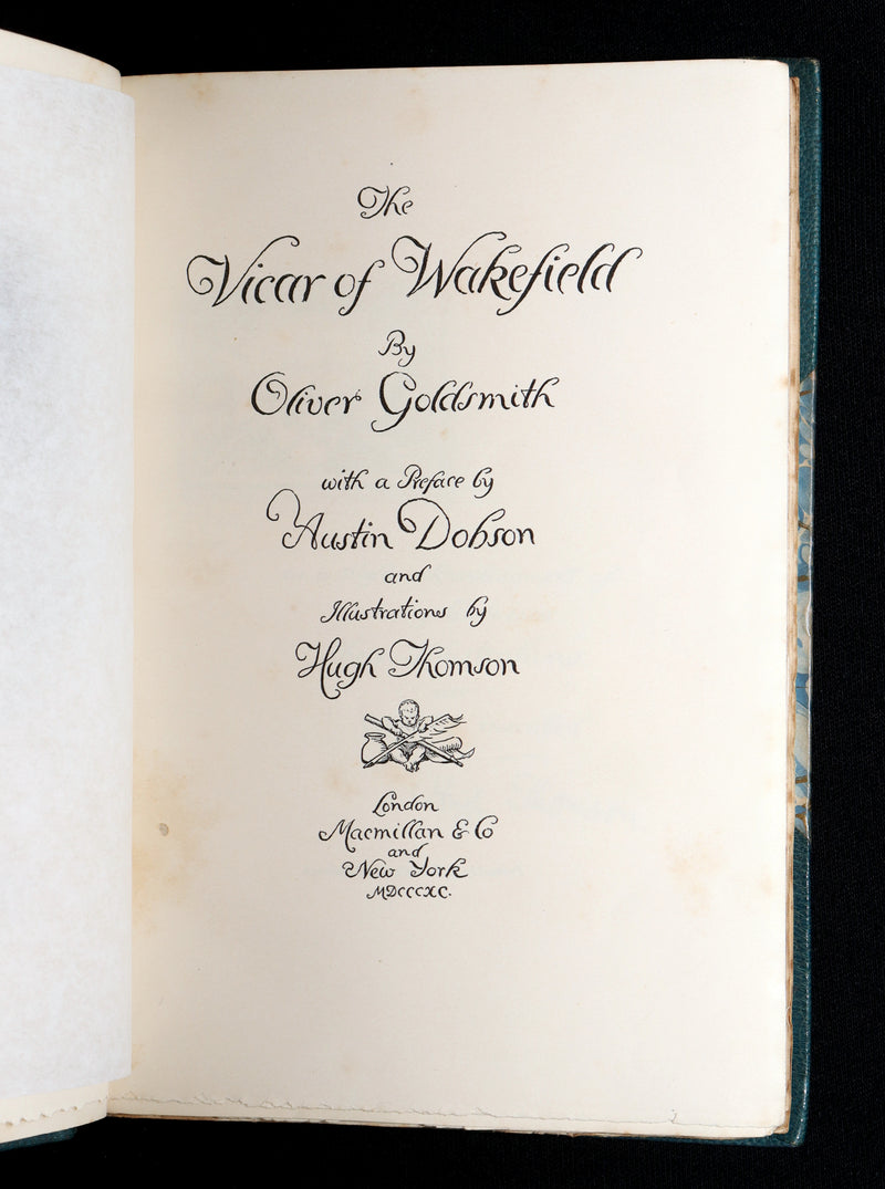 1890 Rare Ramage Binding - The Vicar of Wakefield illustrated by Hugh Thomson