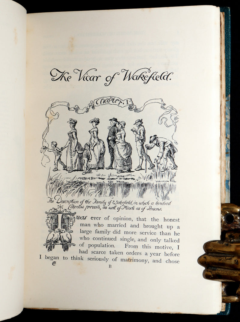 1890 Rare Ramage Binding - The Vicar of Wakefield illustrated by Hugh Thomson
