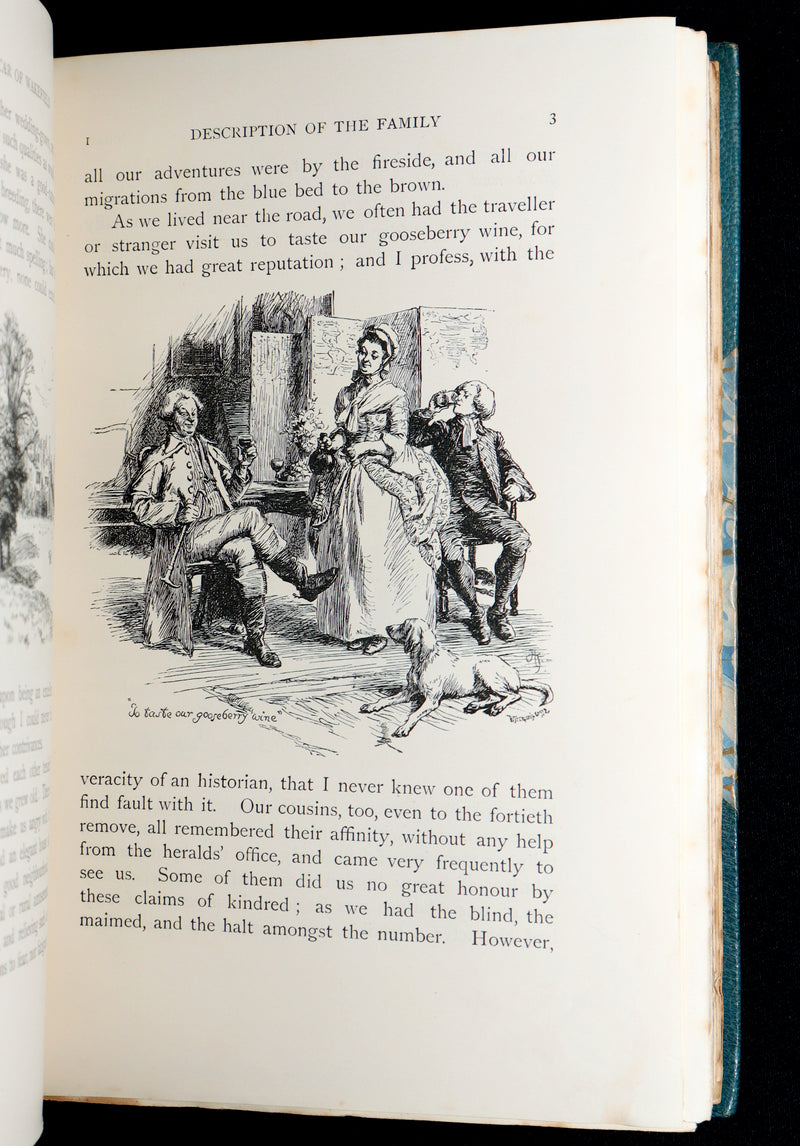 1890 Rare Ramage Binding - The Vicar of Wakefield illustrated by Hugh Thomson