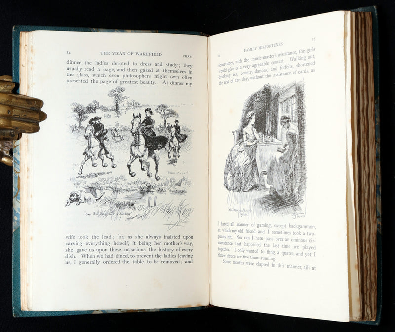 1890 Rare Ramage Binding - The Vicar of Wakefield illustrated by Hugh Thomson