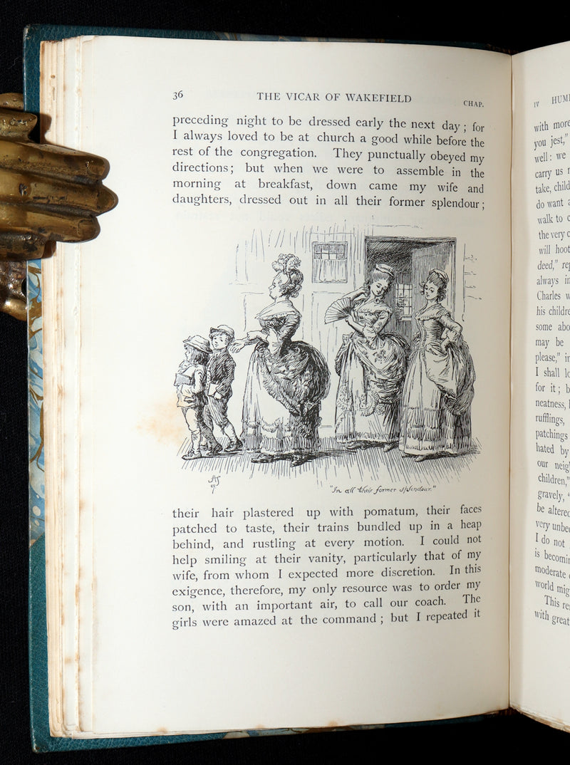 1890 Rare Ramage Binding - The Vicar of Wakefield illustrated by Hugh Thomson