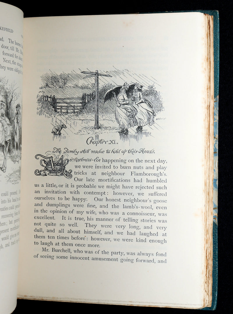 1890 Rare Ramage Binding - The Vicar of Wakefield illustrated by Hugh Thomson