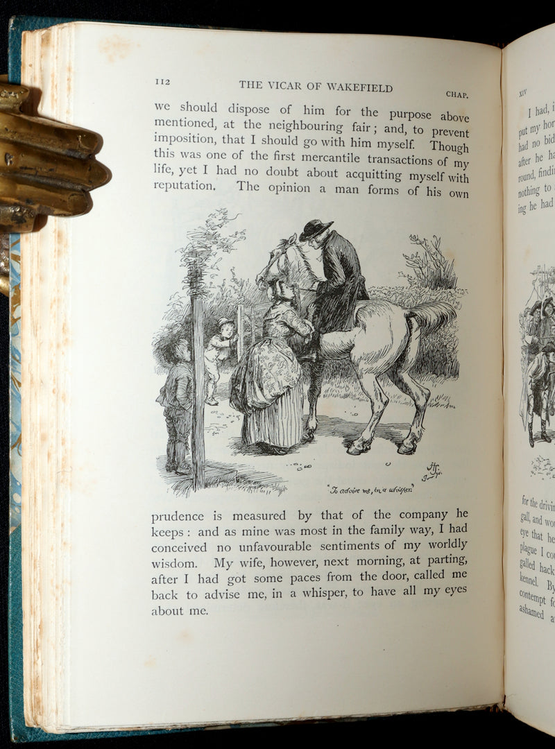 1890 Rare Ramage Binding - The Vicar of Wakefield illustrated by Hugh Thomson
