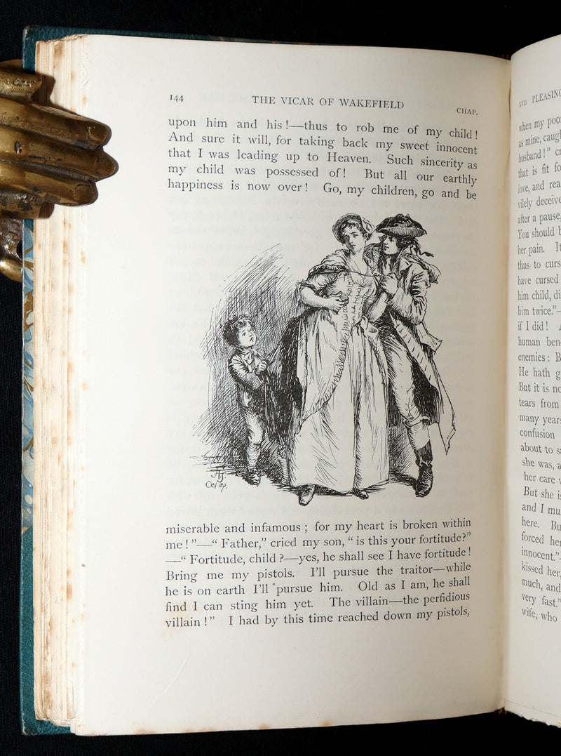 1890 Rare Ramage Binding - The Vicar of Wakefield illustrated by Hugh Thomson