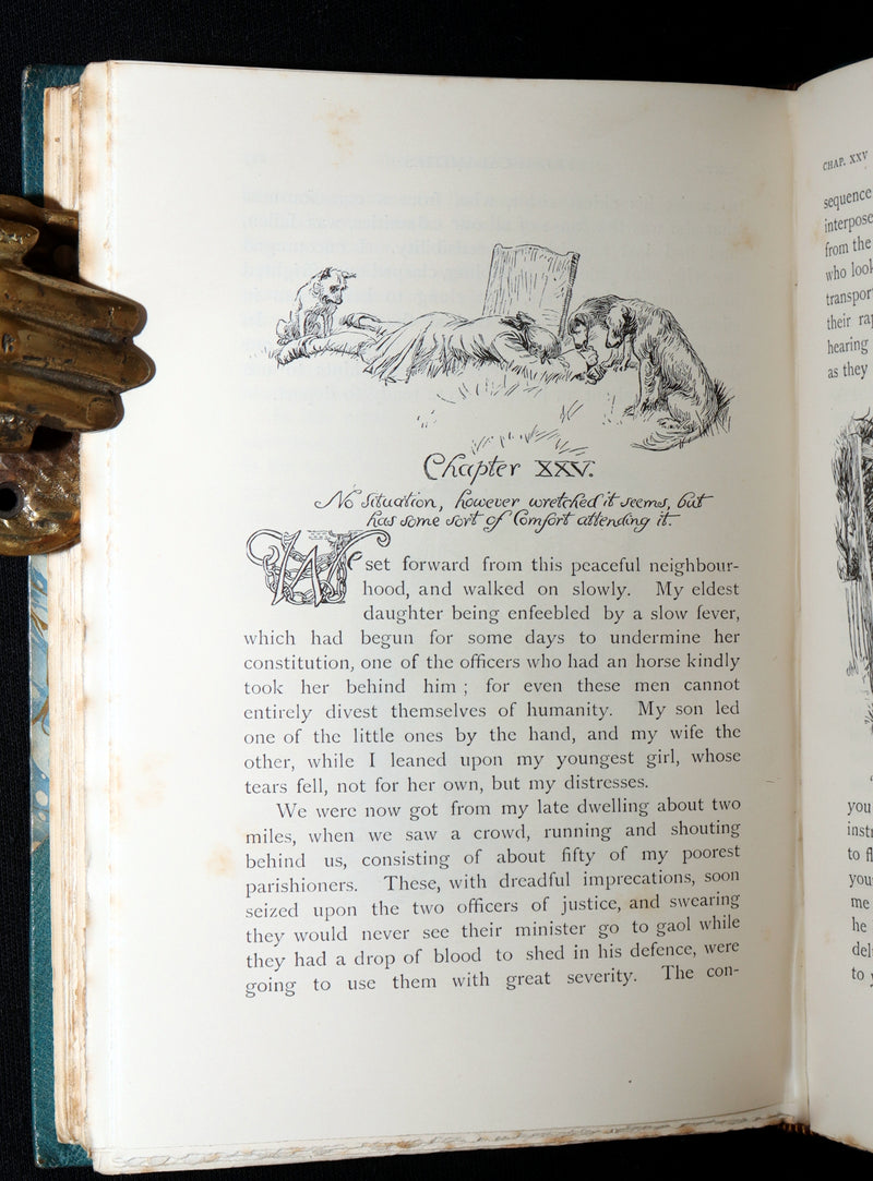 1890 Rare Ramage Binding - The Vicar of Wakefield illustrated by Hugh Thomson