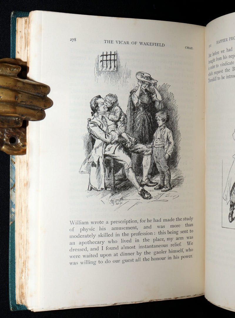 1890 Rare Ramage Binding - The Vicar of Wakefield illustrated by Hugh Thomson