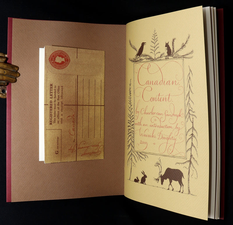 2009 Rare Signed Book - Canadian Content illustrated by Charles van Sandwyk
