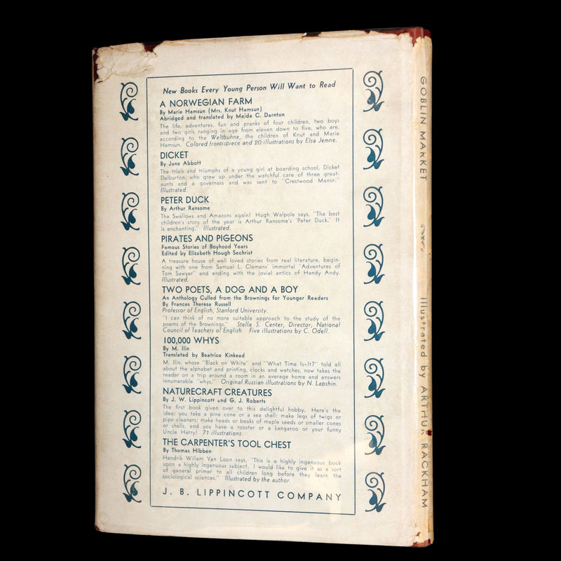 1933 Rare First US Edition - Goblin Market illustrated by Arthur Rackham