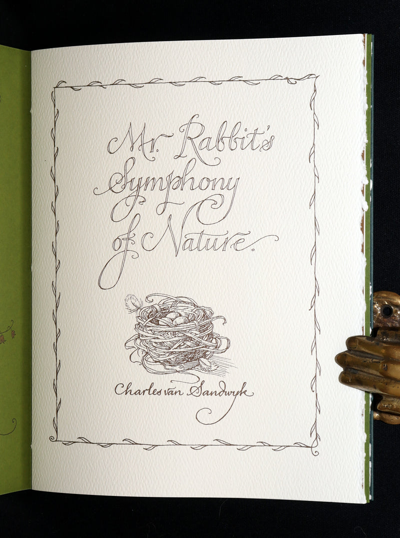2008 Rare Signed 1stED - Mr. Rabbit's Symphony of Nature by Charles van Sandwyk