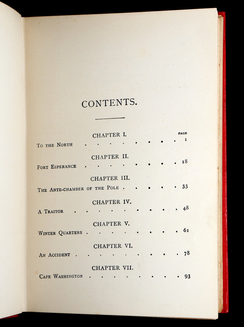 1890 Scarce Book - Under the Sea to the North Pole by Pierre Maël
