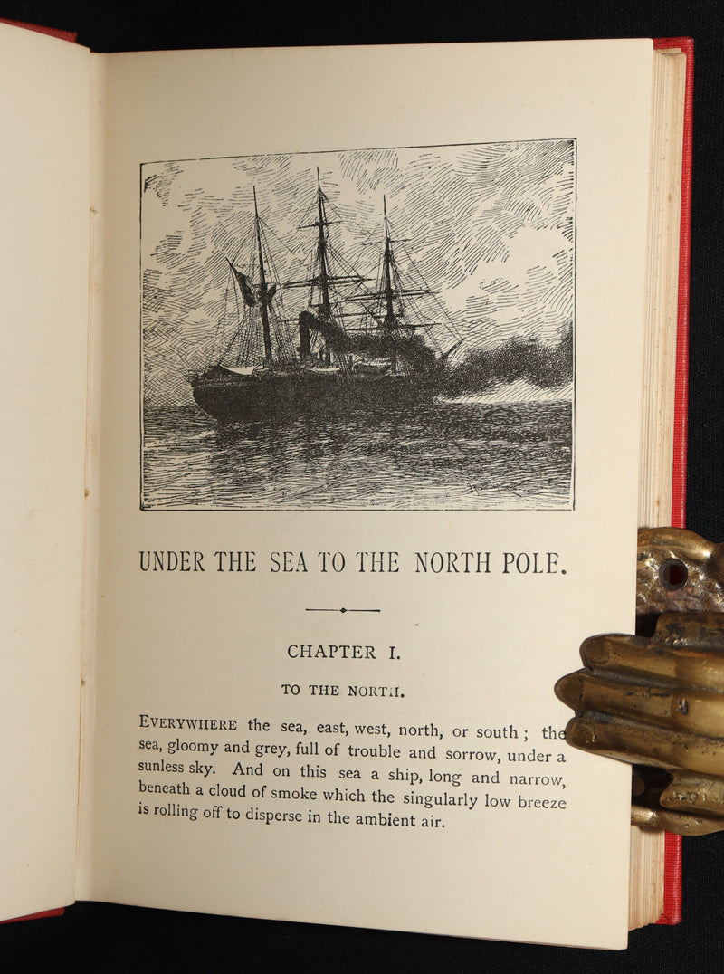 1890 Scarce Book - Under the Sea to the North Pole by Pierre Maël