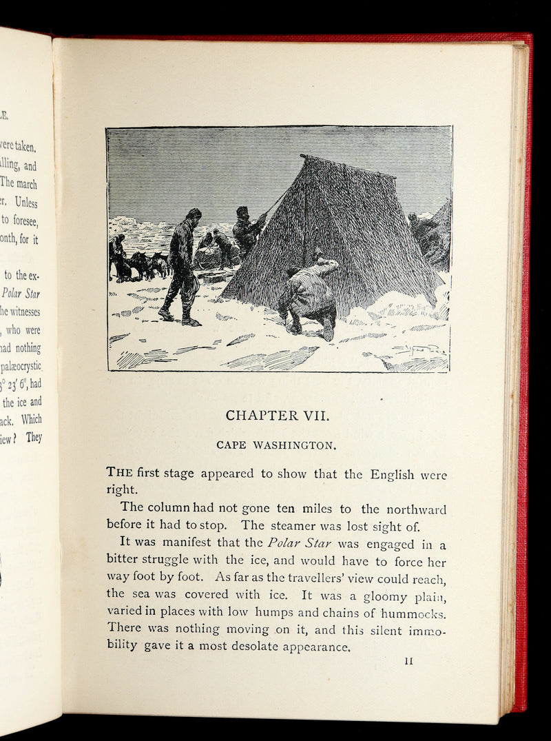 1890 Scarce Book - Under the Sea to the North Pole by Pierre Maël