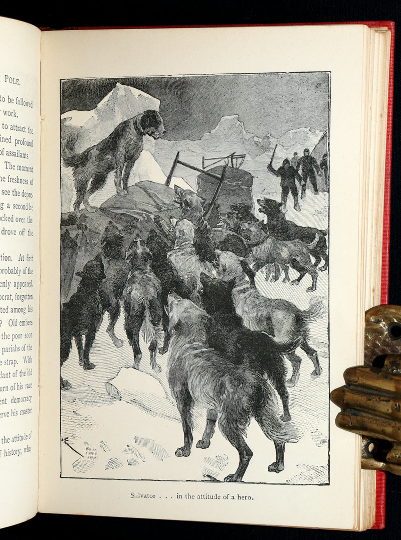 1890 Scarce Book - Under the Sea to the North Pole by Pierre Maël