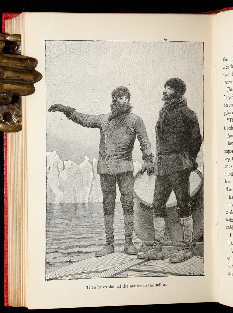 1890 Scarce Book - Under the Sea to the North Pole by Pierre Maël