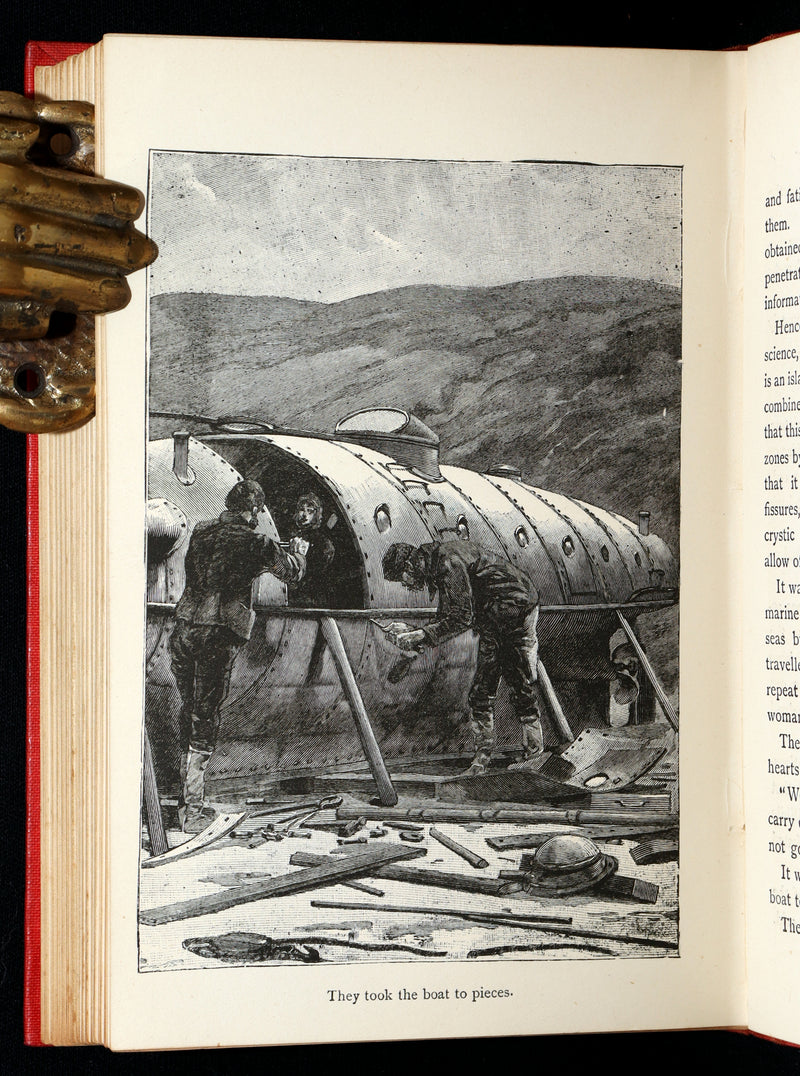 1890 Scarce Book - Under the Sea to the North Pole by Pierre Maël
