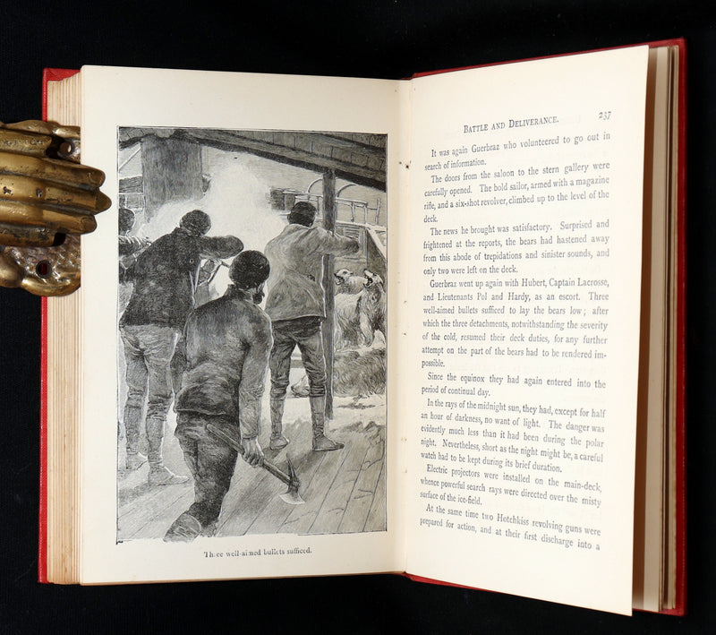 1890 Scarce Book - Under the Sea to the North Pole by Pierre Maël