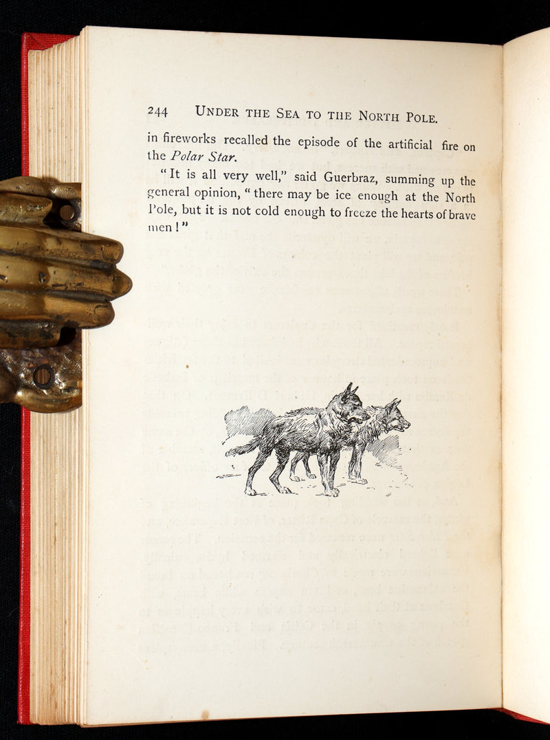 1890 Scarce Book - Under the Sea to the North Pole by Pierre Maël