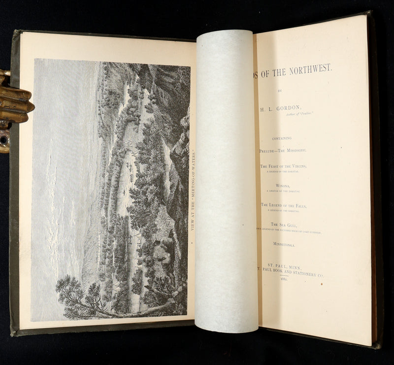 1881 Rare First Edition - Legends of the Northwest by Hanford Lennox Gordon