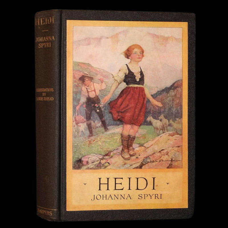 1925 First Illustrated Edition by Louis Rhead - Heidi by Johanna Spyri