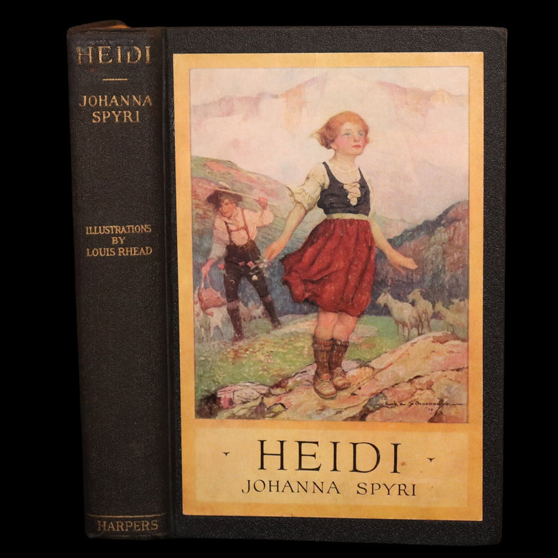 1925 First Illustrated Edition by Louis Rhead - Heidi by Johanna Spyri