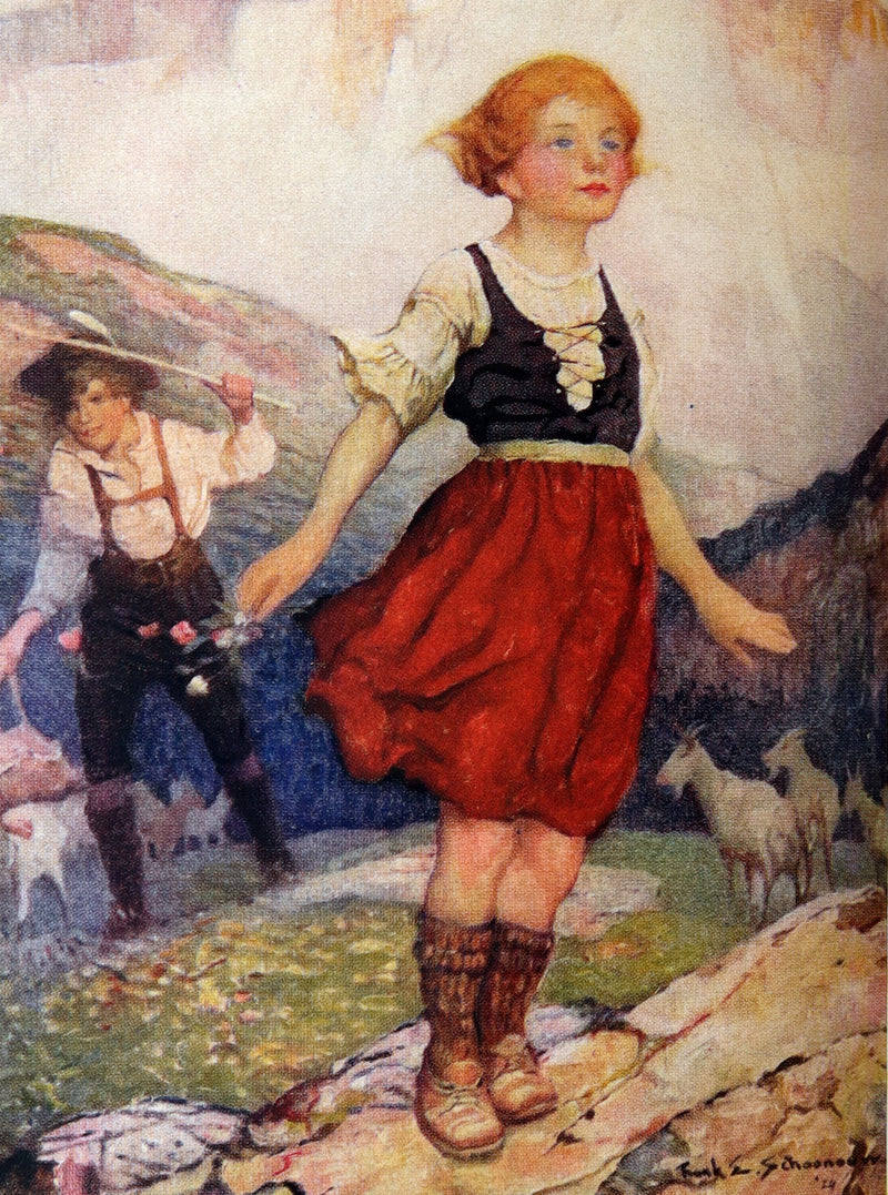 1925 First Illustrated Edition by Louis Rhead - Heidi by Johanna Spyri
