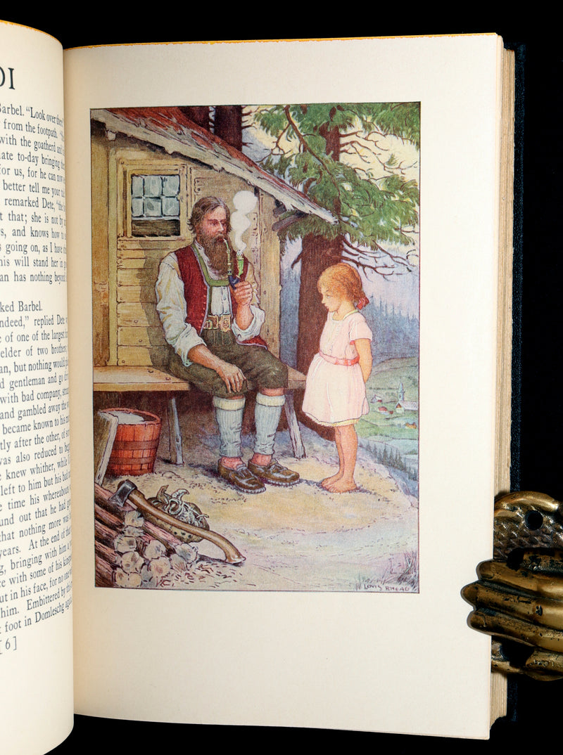 1925 First Illustrated Edition by Louis Rhead - Heidi by Johanna Spyri