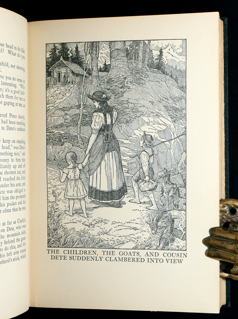 1925 First Illustrated Edition by Louis Rhead - Heidi by Johanna Spyri