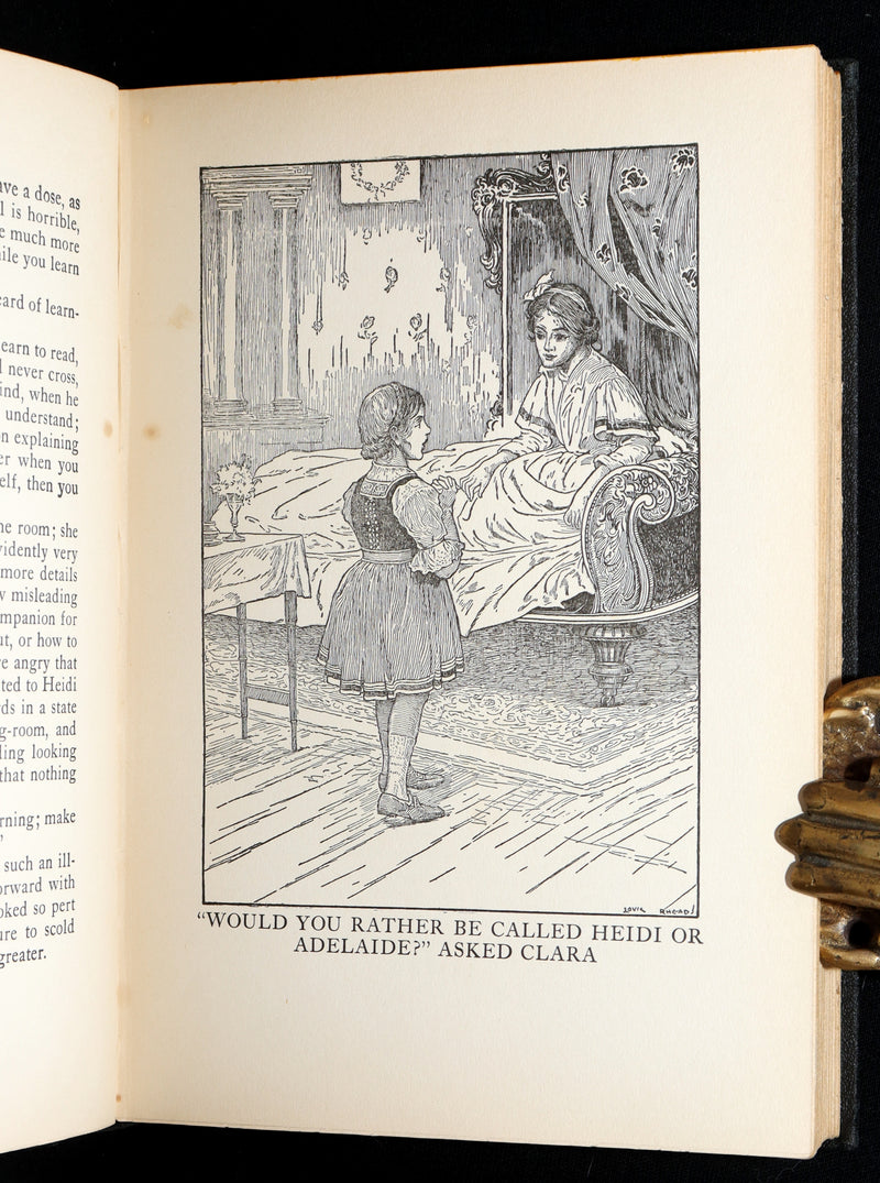 1925 First Illustrated Edition by Louis Rhead - Heidi by Johanna Spyri