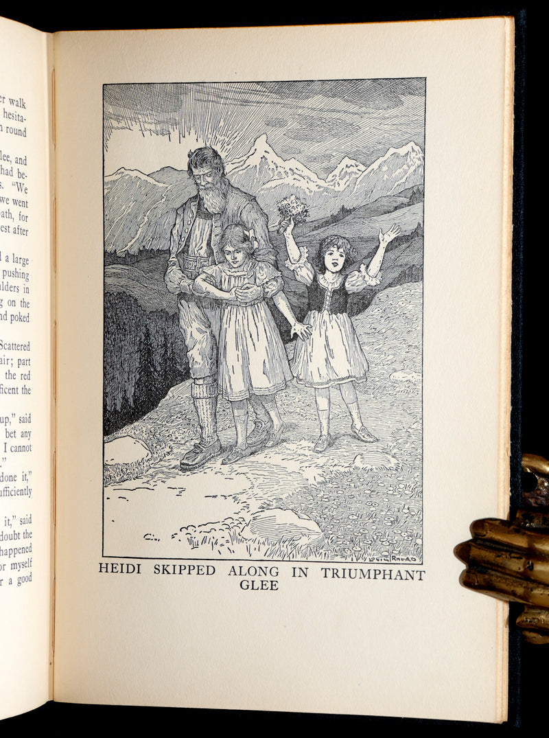 1925 First Illustrated Edition by Louis Rhead - Heidi by Johanna Spyri