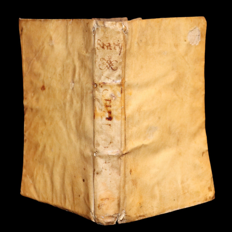 1587 Scarce Latin Vellum Book - Achilles Tatius’ Clitophon and Leucippe