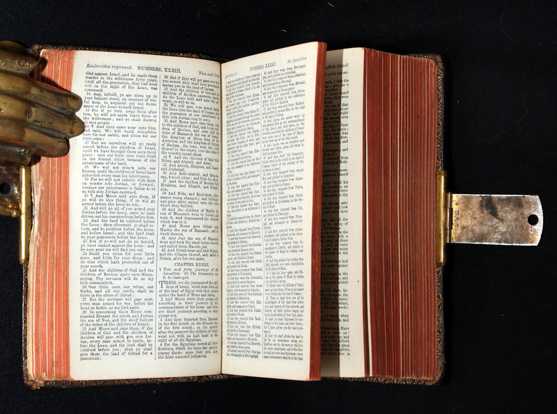1880 Rare Book with Clasp - The Holy Bible Containing the Old and New Testaments